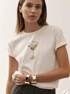 Anthropologie Cocktail Hour Tee - New with Tags
